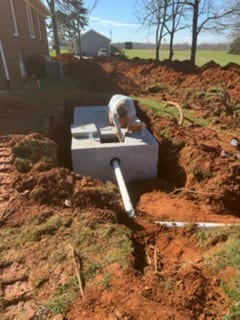 Hooking up the tank by hand